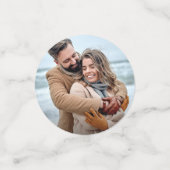 Ontmoet ons op bestemmingsuithuwelijken Blauwgroen Confetti (Kleine voorkant)