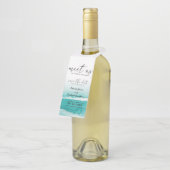 Ontmoet ons op bestemmingsuithuwelijken Blauwgroen Flessenhanger (Schuin)