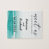 Ontmoet ons op bestemmingsuithuwelijken Blauwgroen Legpuzzel (Horizontaal)