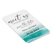 Ontmoet ons op bestemmingsuithuwelijken Blauwgroen Magneet (Rechterzijde)