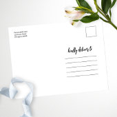 Ontmoet ons op de bruiloft van bestemming sparen d briefkaart