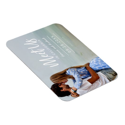 Ontmoet ons op de bruiloft van bestemming sparen d magneet (Rechterzijde)