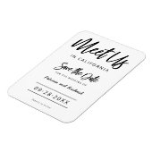 Ontmoet ons op de bruiloft van bestemming sparen d magneet (Linkerzijde)