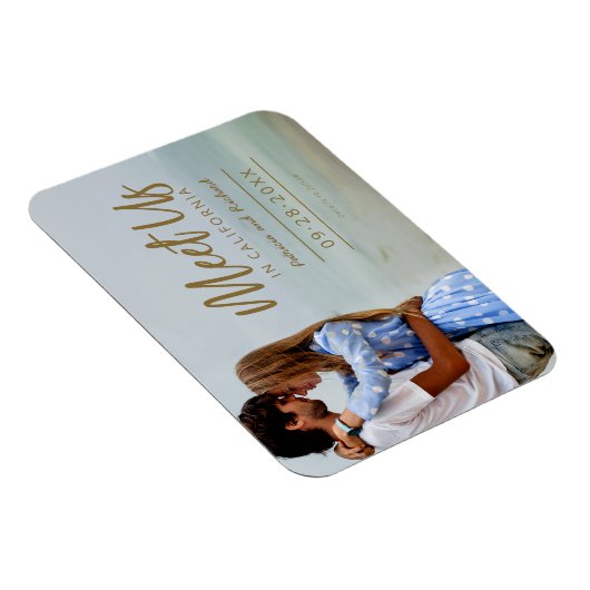 Ontmoet ons op de bruiloft van bestemming sparen d magneet (Rechterzijde)