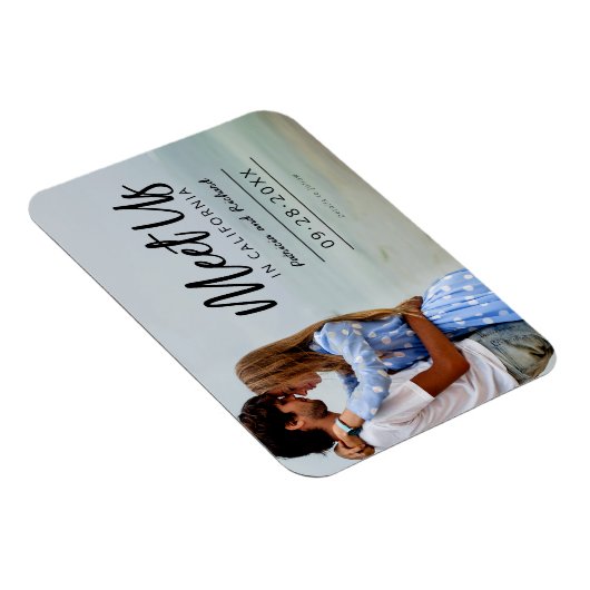 Ontmoet ons op de bruiloft van bestemming sparen d magneet (Rechterzijde)