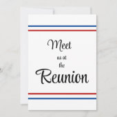 Ontmoet ons op de Reunion Kaart (Voorkant)