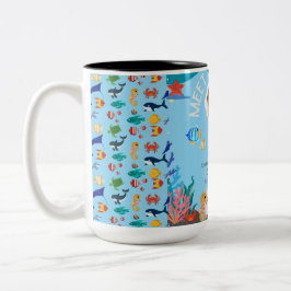 Ontmoet onze jongen Baby Shower Uitnodiging- Onder Tweekleurige Koffiemok