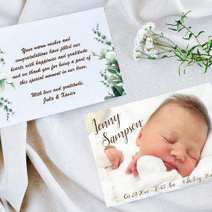 "Ontmoet onze kleine" Foto geboorteaankondiging