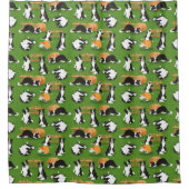 Ontmoet Tejo, de hond van mijn broer Douchegordijn (Voorkant)