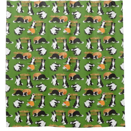 Ontmoet Tejo, de hond van mijn broer Douchegordijn (Voorkant)