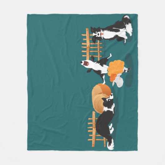 Ontmoet Tejo, de hond van mijn broer Fleece Deken (Voorkant)