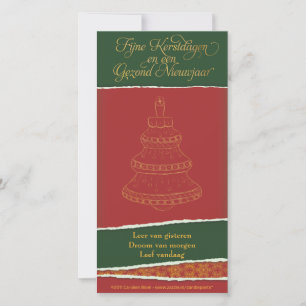 Ontmoete Kerstkaart kerstboom