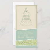 Ontmoete Kerstkaart kerstklok 1 (Voorkant / Achterkant)