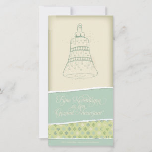 Ontmoete Kerstkaart kerstklok 1