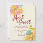 Ontmoeten en uitnodigen van Greet Kaart (Voorkant)