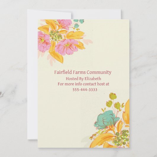 Ontmoeten en uitnodigen van Greet Kaart (Achterkant)