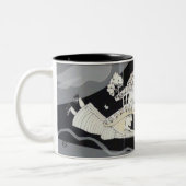 Ontmoeting...ergens Tweekleurige Koffiemok (Links)