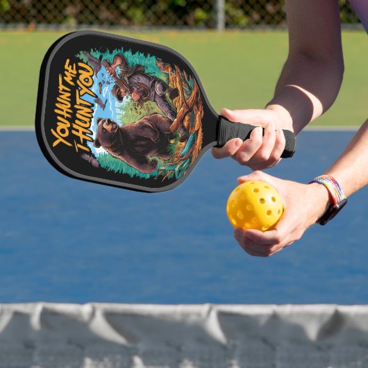 Ontmoeting in de bossen beer jacht grappig pickleball paddle (Insitu)