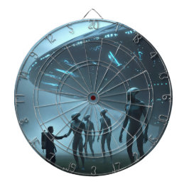 Ontmoeting met aliens. dartbord