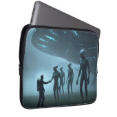 Ontmoeting met aliens. laptop sleeve (Voorkant Rechts)