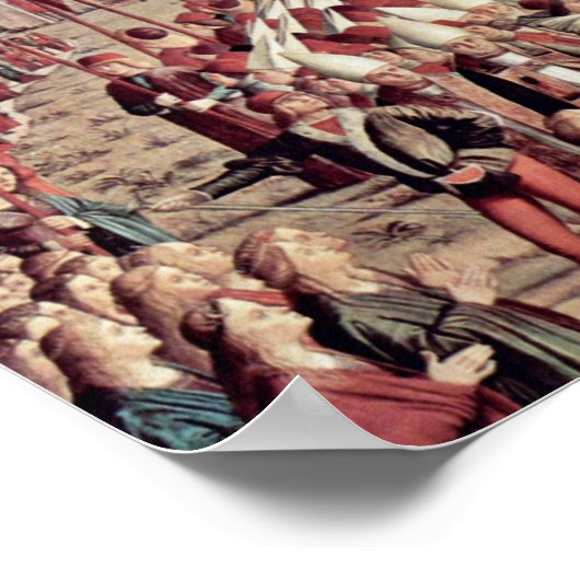 ontmoeting met de paus van carpaccio poster (Hoek)