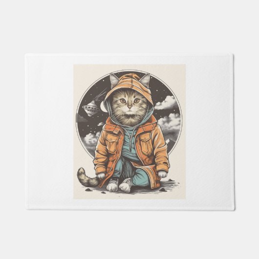 ontmoeting met kat deurmat (Voorkant)