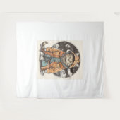 ontmoeting met kat wandkleed (Voorkant (horizontaal))