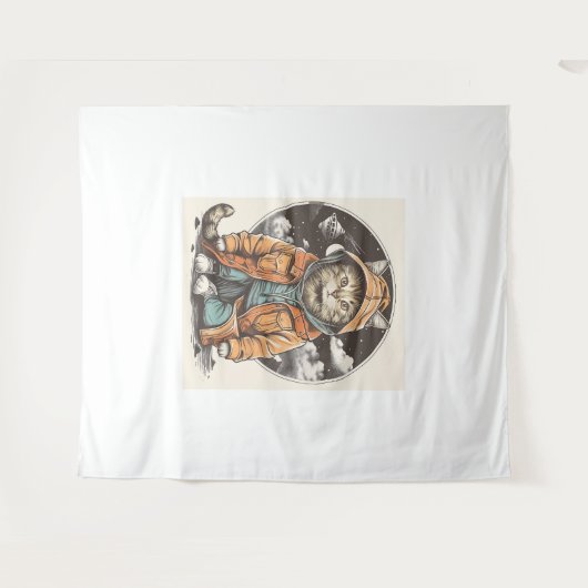 ontmoeting met kat wandkleed (Voorkant (horizontaal))