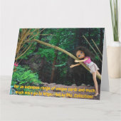 Ontmoeting met mijn zus in het bos kaart (Achterkant)