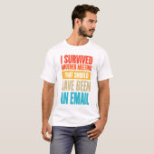 Ontmoeting met overlevende t-shirt (Voorkant volledig)