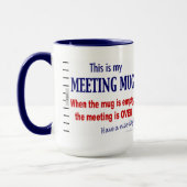 Ontmoeting Mok Funny Office Humor Coffee Mok (Links)