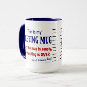 Ontmoeting Mok Funny Office Humor Coffee Mok (Voorkant links)