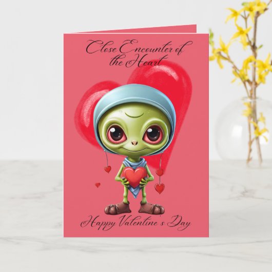 Ontmoeting Valentijnsdag Kaart (Gele Bloem)