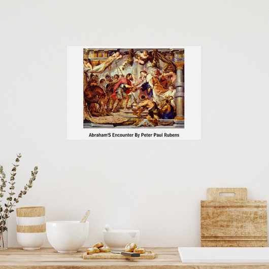 ontmoeting van Peter Paul Rubens in Abraham Poster (Keuken)