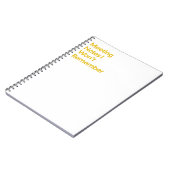 Ontmoetingsnotities die ik me niet zal herinneren notitieboek (Linkerzijde)