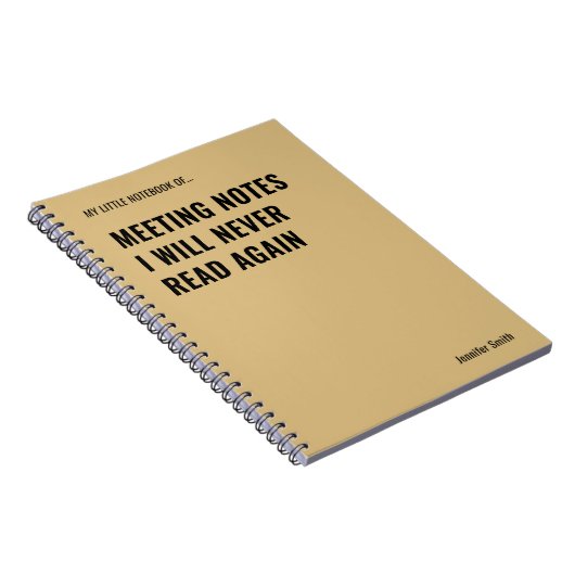 Ontmoetingsnotities Ik zal nooit grappig citeren Notitieboek (Rechterzijde)