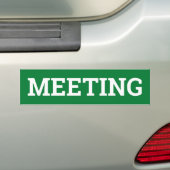 Ontmoetingsteken/sticker/MAGNEET Bumpersticker (Op auto)