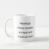 Ontmoetingstijddief - Funny Work Mok (Links)