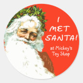  ONTMOETTE IK SANTA STICKERS (Voorkant)