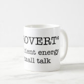 Ontoereikende energie-mok INTROVERT Koffiemok (Voorkant rechts)