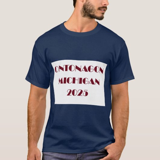 Ontonagon Michigan 2025 T-shirt (Voorkant)