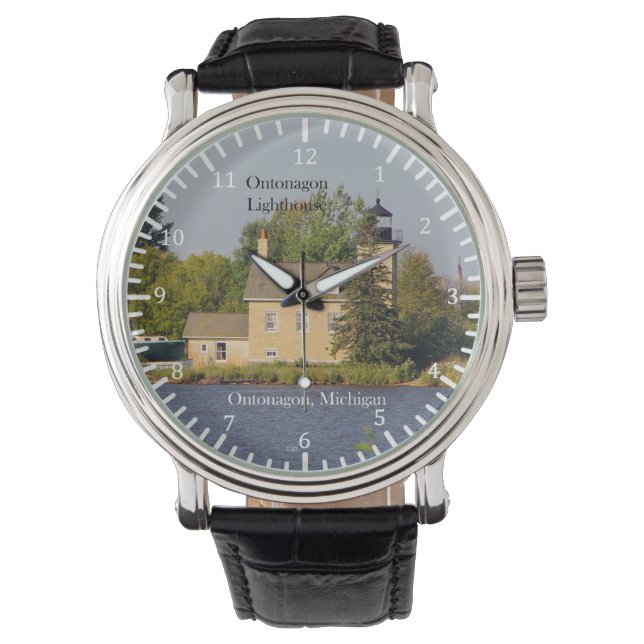 Ontonagon Vuurtoren 2023 horloge (Voorkant)