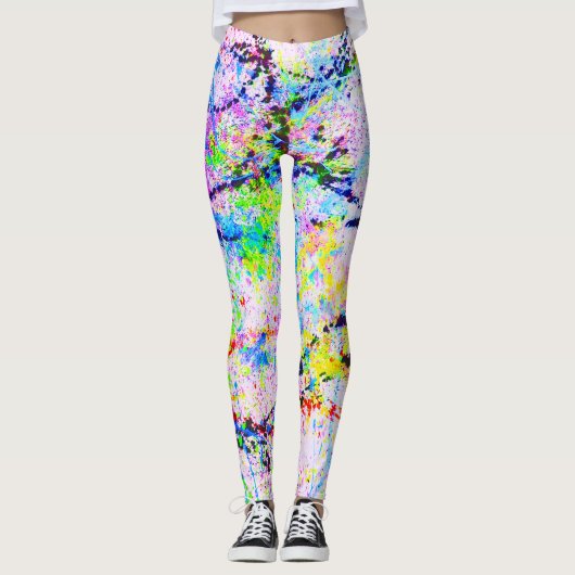 Ontplofbare kleuren leggings (Voorkant)