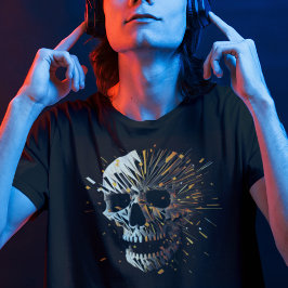 Ontplofbare schedel - Abstracte wollen schedel omh T-shirt