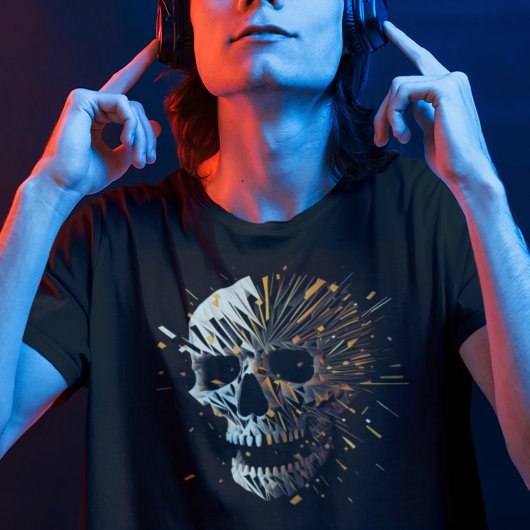 Ontplofbare schedel - Abstracte wollen schedel omh T-shirt