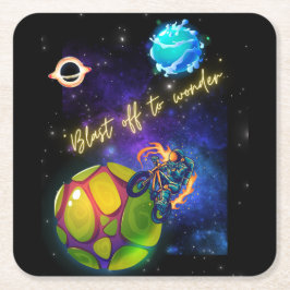 ontploffen om zich af te vragen kartonnen onderzetters