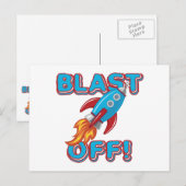 Ontploffing van het Schip van de Raket Briefkaart (Voorkant / Achterkant)