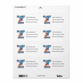 Ontploffing van het Schip van de Raket Etiket (Full Sheet)