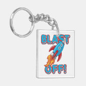 Ontploffing van het Schip van de Raket Sleutelhanger (Voorkant Links)