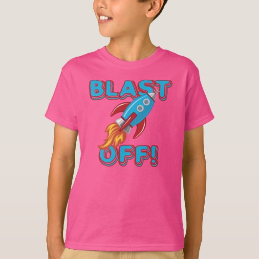 Ontploffing van het Schip van de Raket T-shirt (Voorkant)